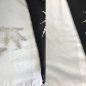 留袖比翼のシミ抜き