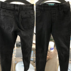 ジーンズのシミ抜き・染め直し